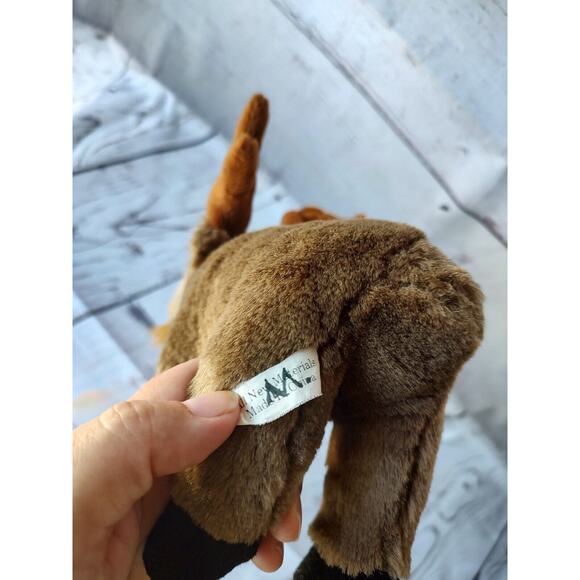 Alaska Friends Moose Plush Animal Brown Standing Small 8inch Alaska Souvenir - Picture 8 of 9